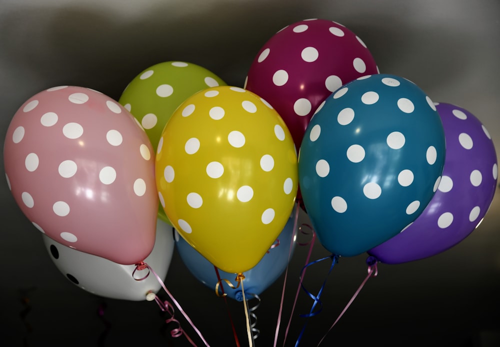 a group of balloons