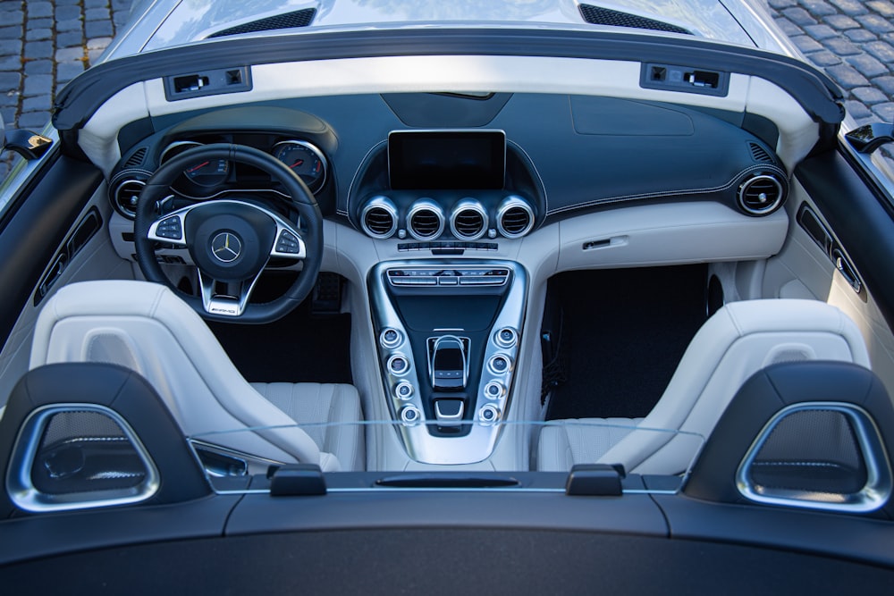 the interior of a car