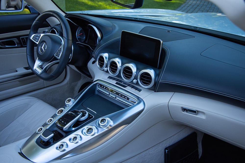 the interior of a car