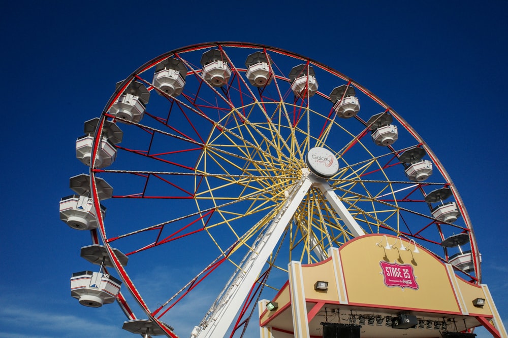 a ferris wheel with lights