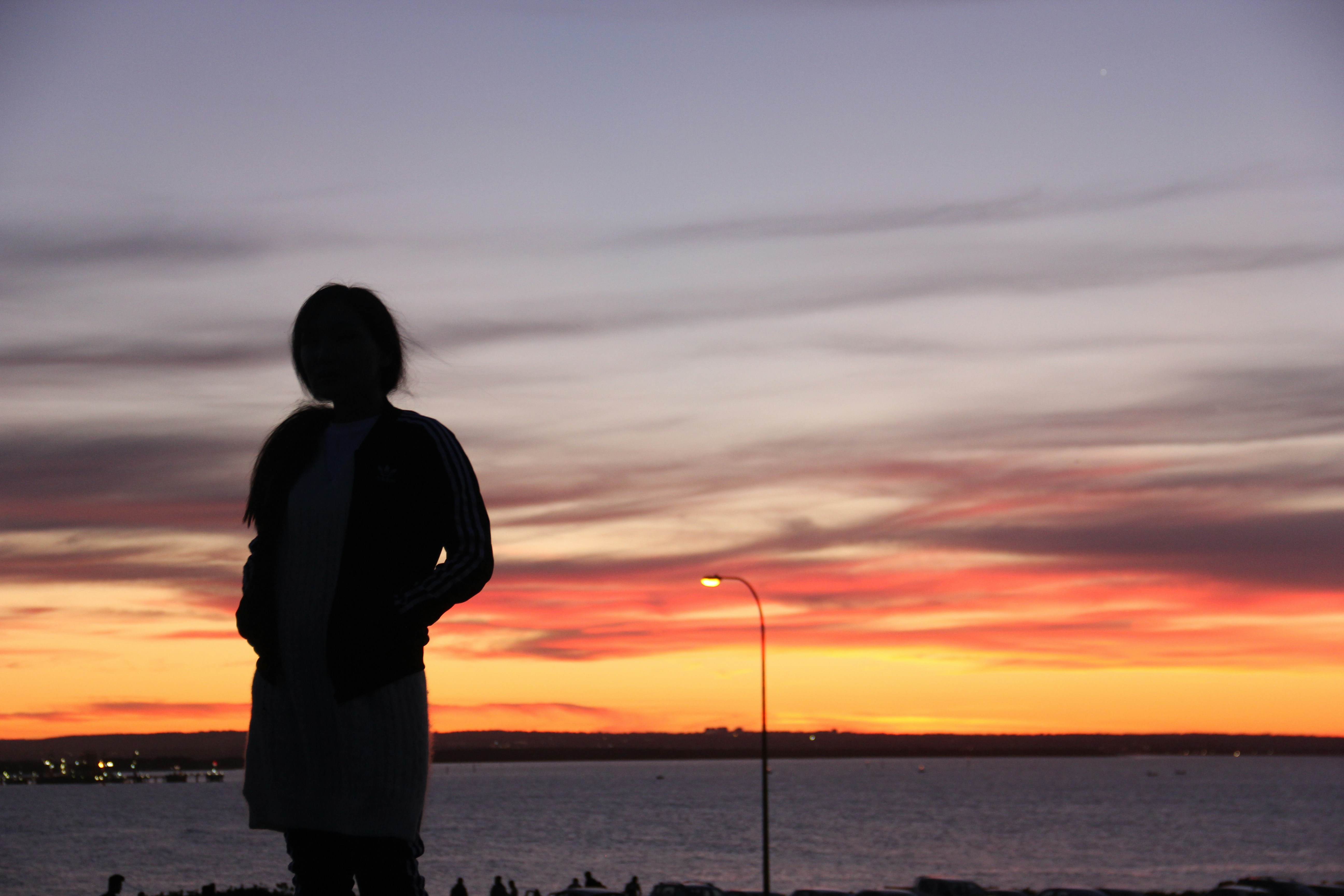 a person standing on a beach