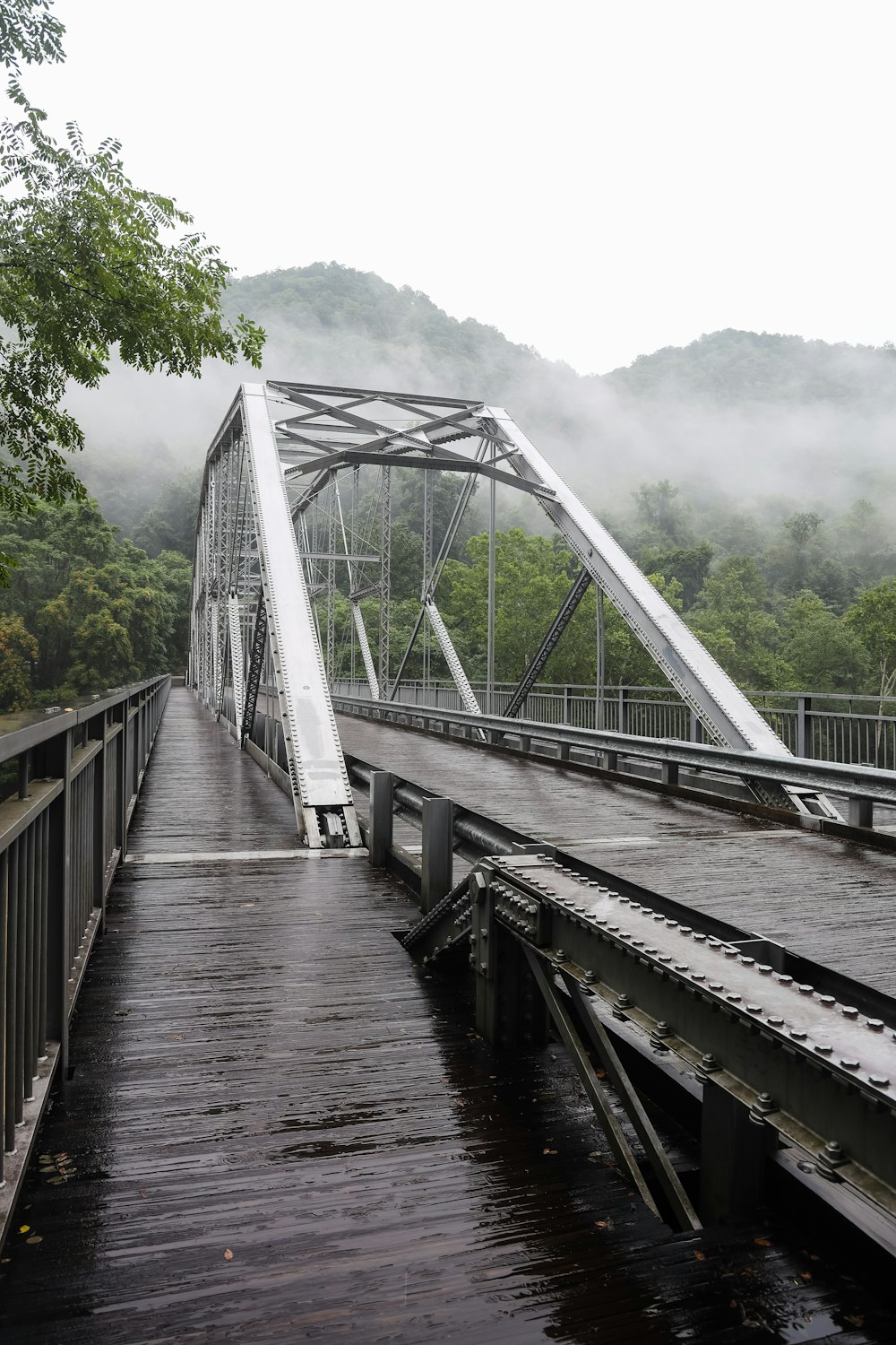 a bridge over a river