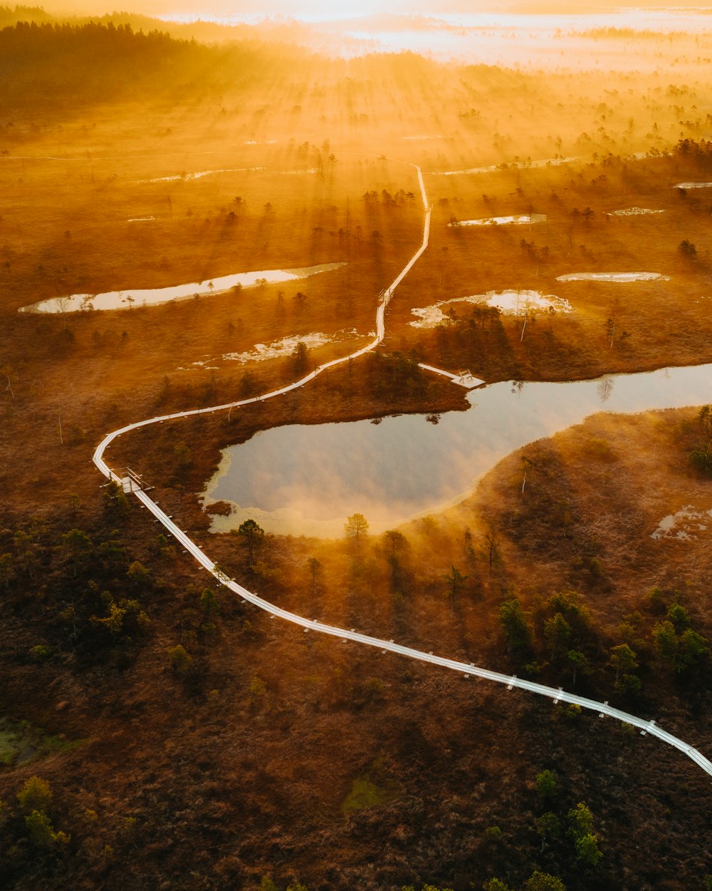 a river running through a valley