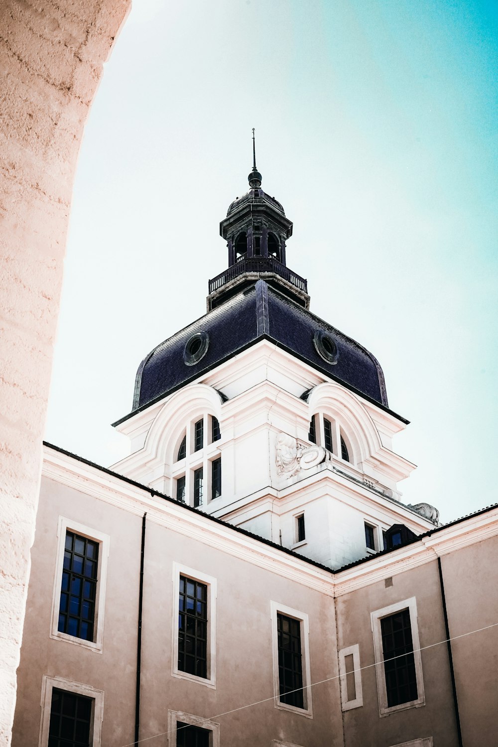 a building with a tower