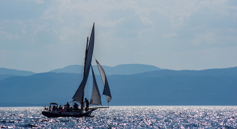 a boat sailing on water