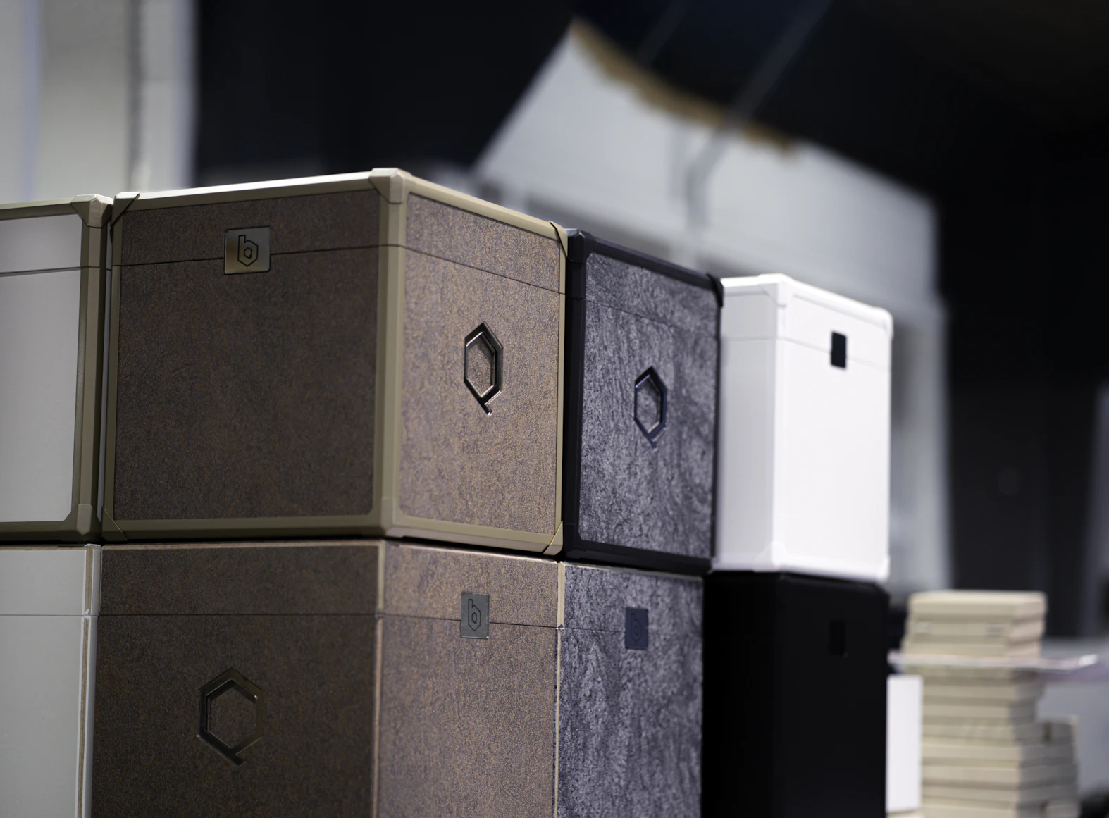 Beige Storage Boxes Set in Tidy Organized Home 2026