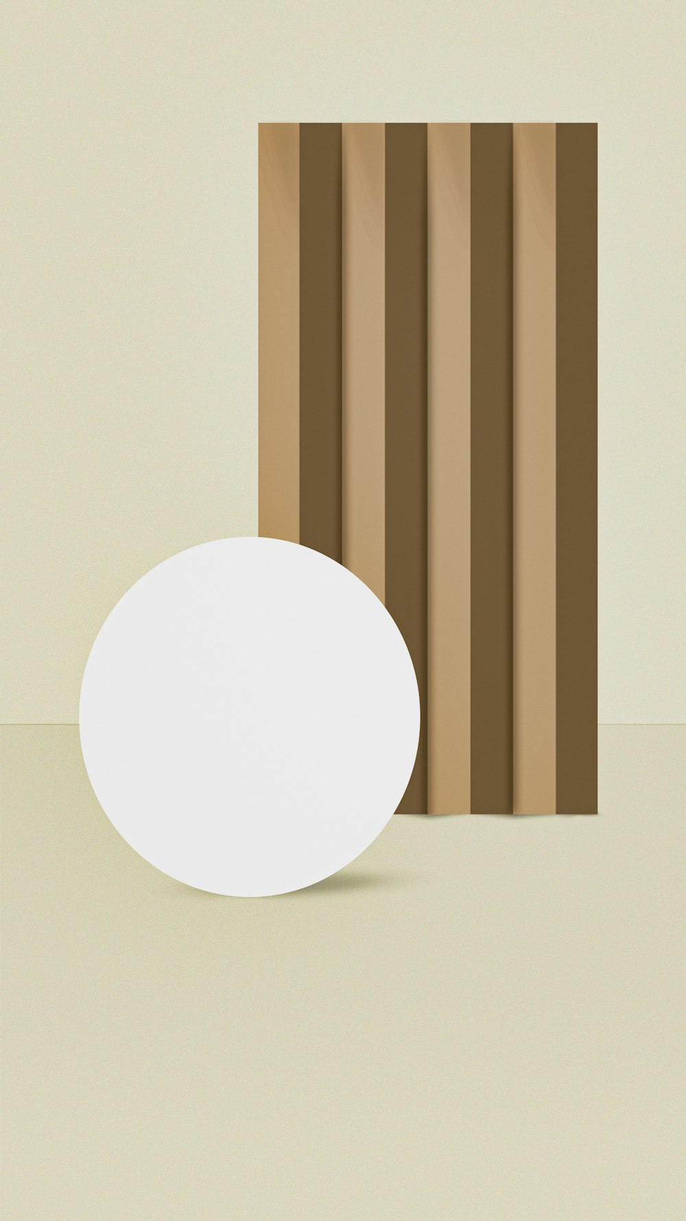 a white circle on a white wall