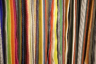 a close up of a bunch of colored pencils