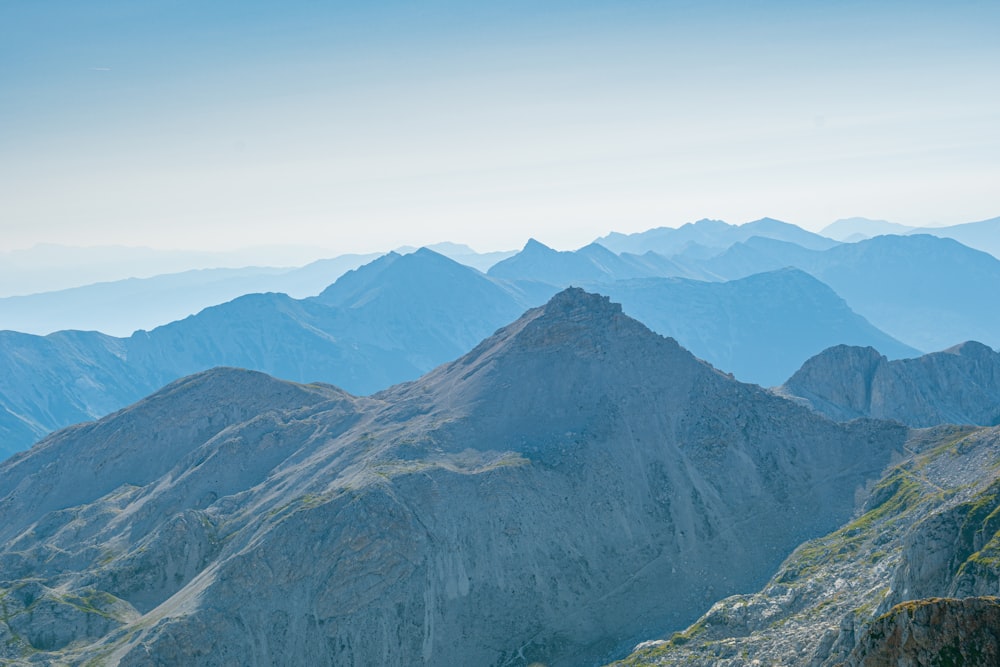 a large mountain range