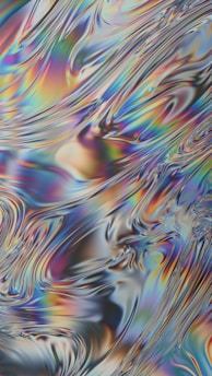 a close up of a blue and white swirl