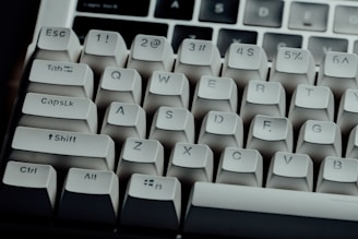a close up of a keyboard