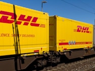 a train travels down the tracks