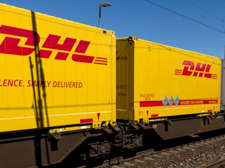 a train travels down the tracks