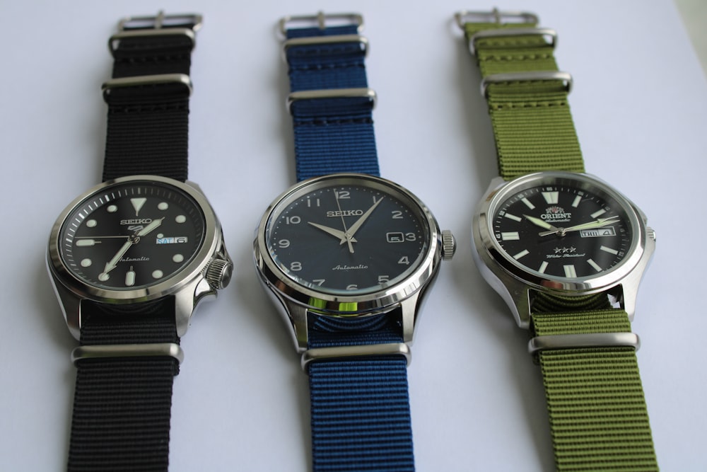 a group of watches