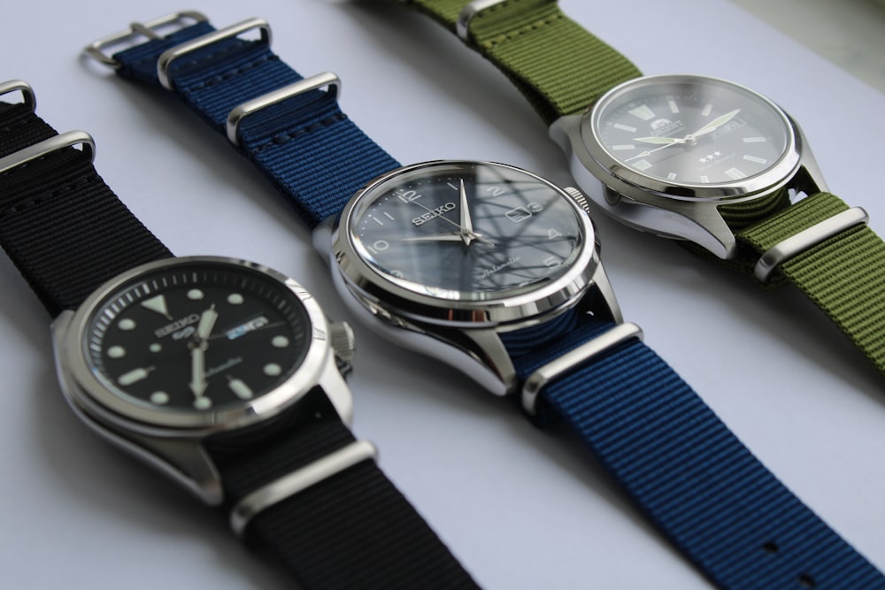 a group of watches