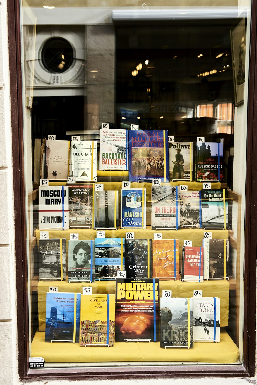 a display of books