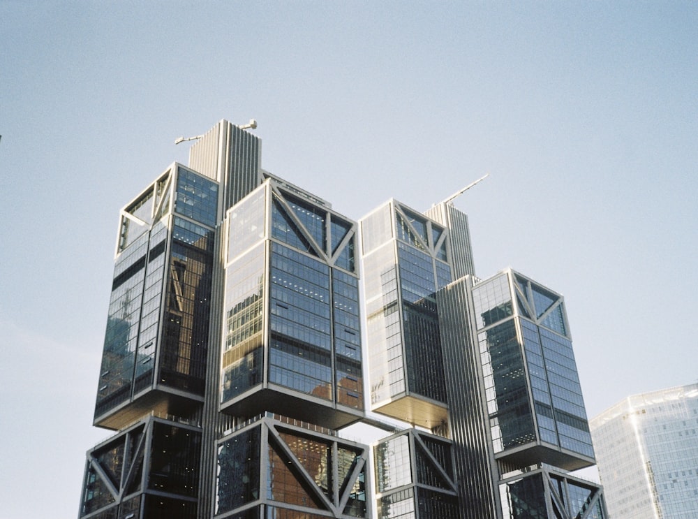 a low angle view of a building