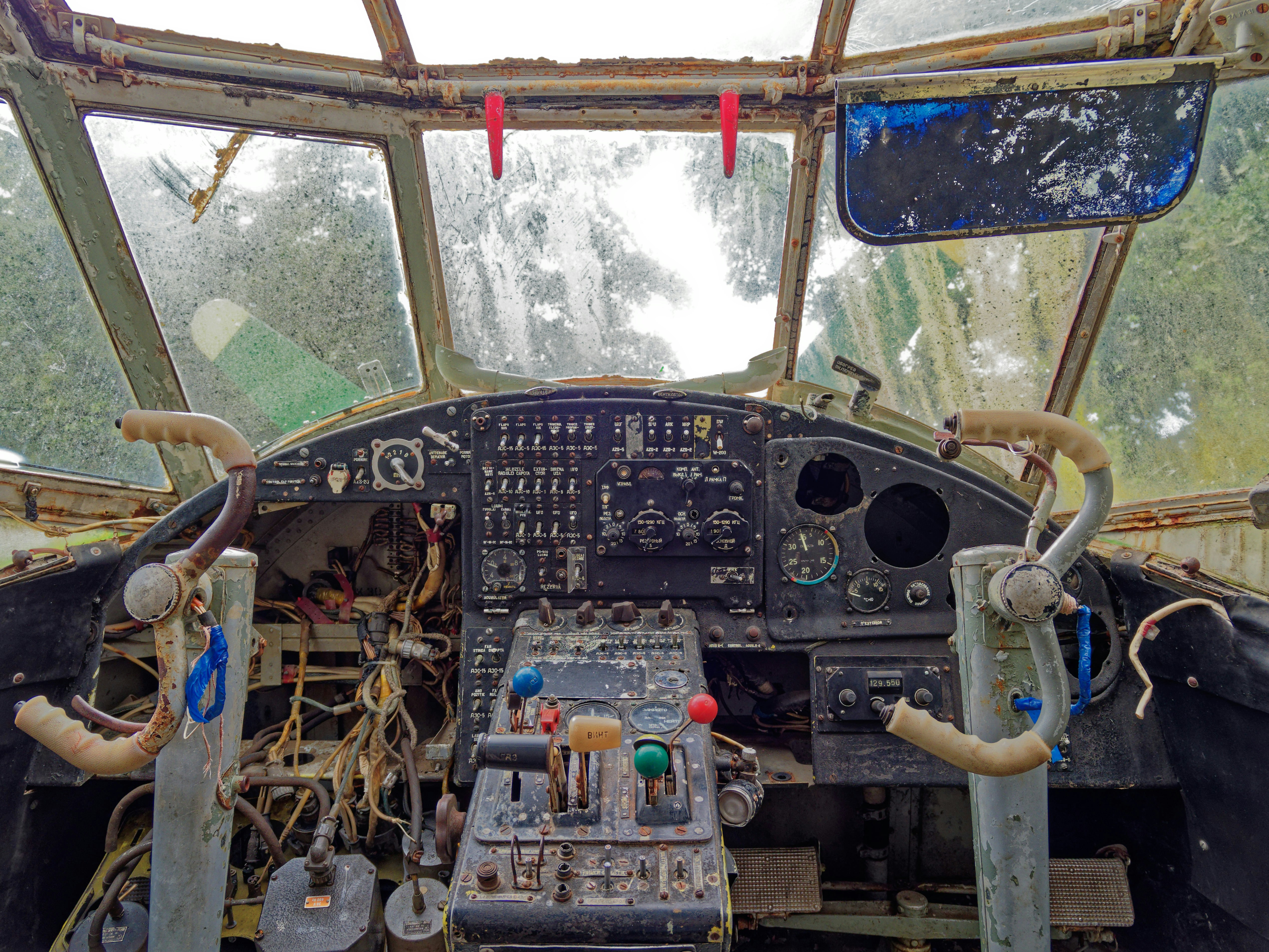 the inside of a vehicle, 