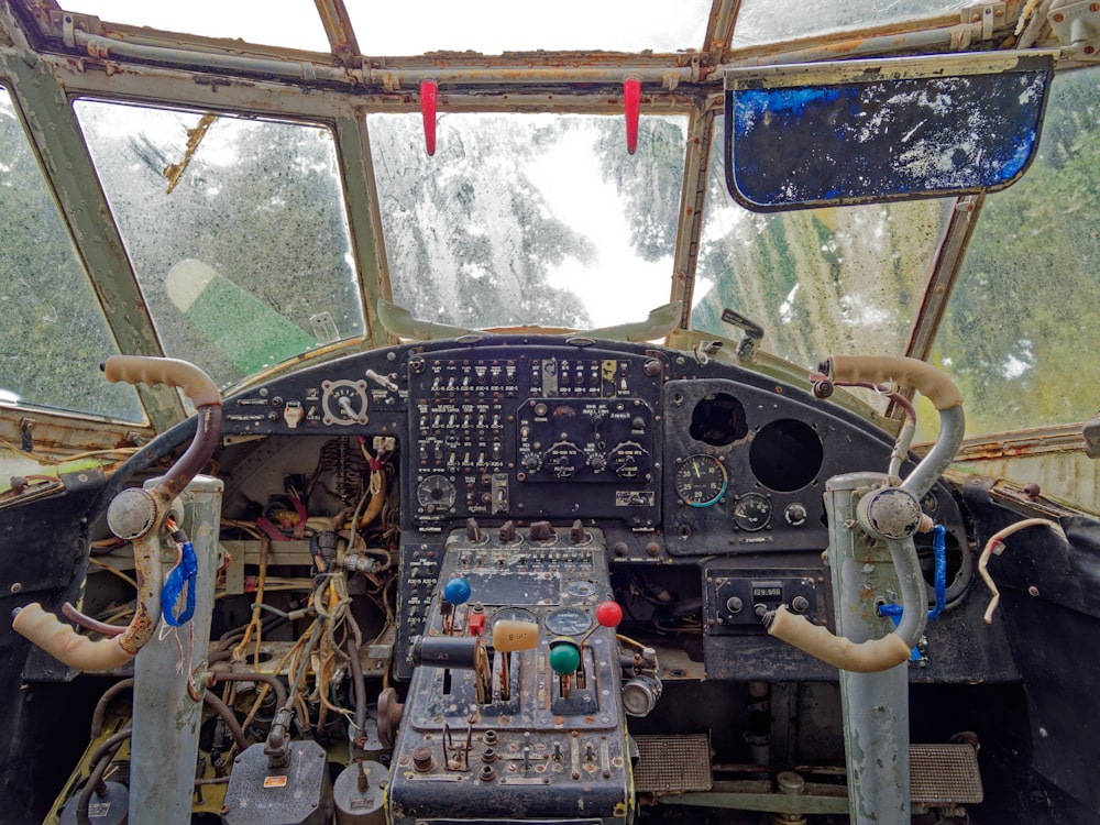 the inside of a vehicle