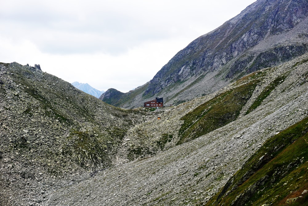 a house on a mountain