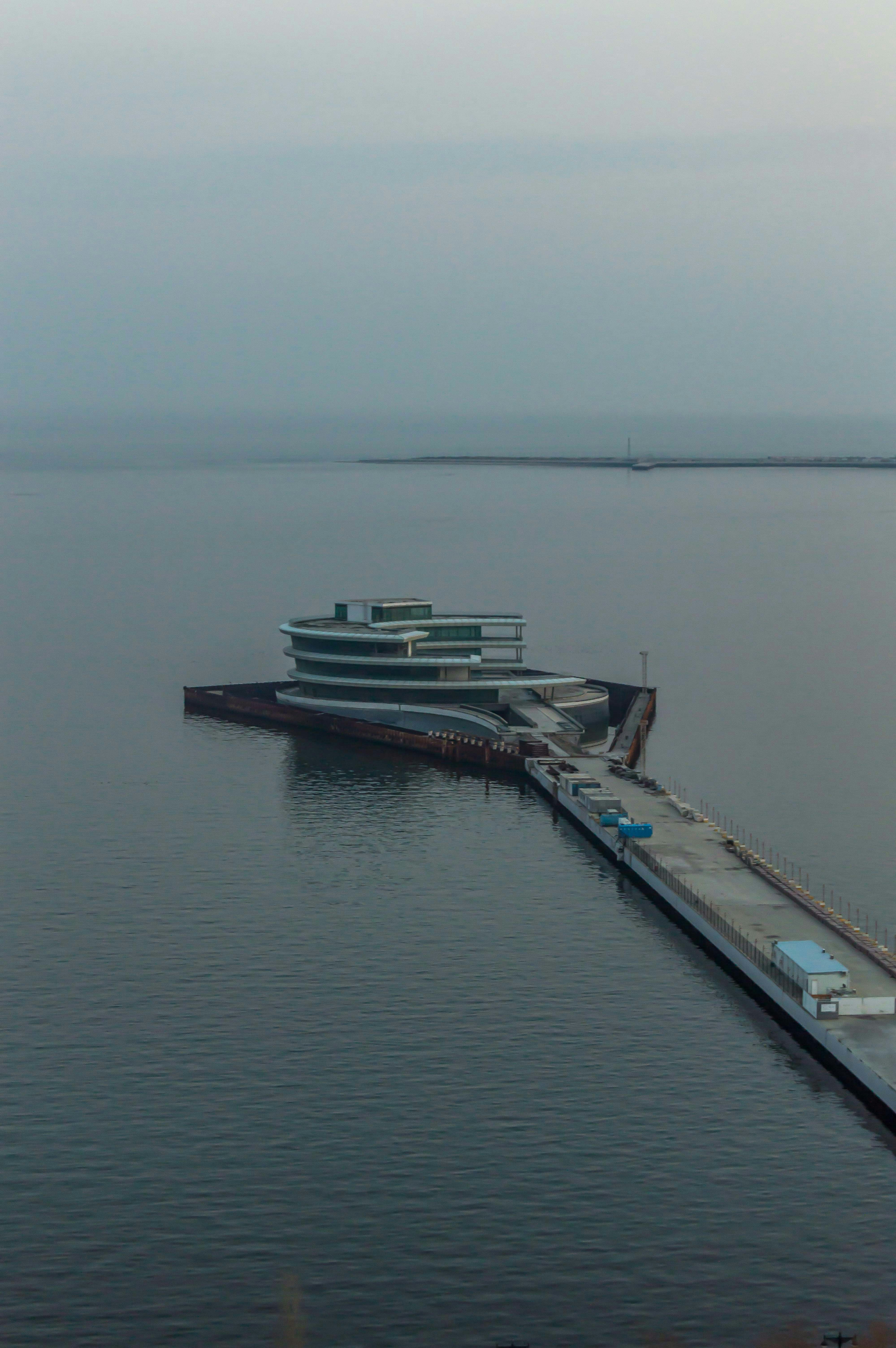 a group of boats in a body of water