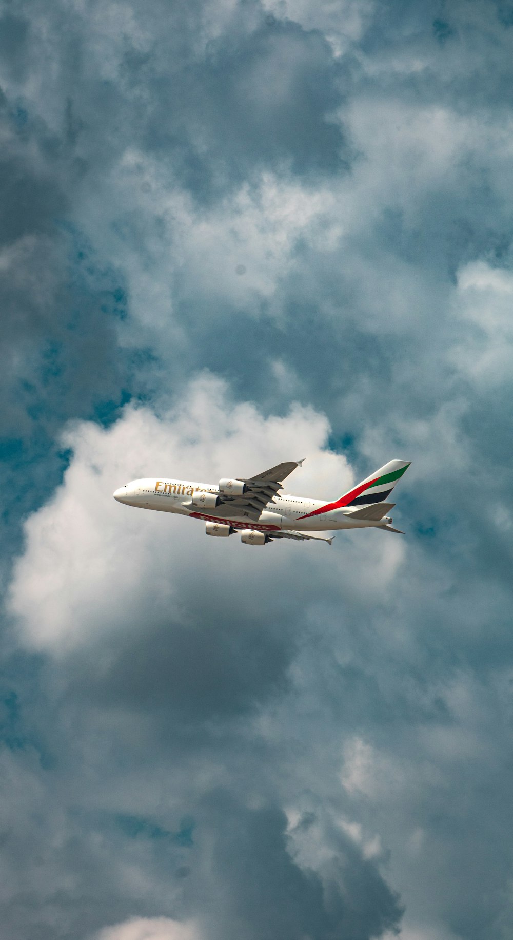 an airplane flying in the sky