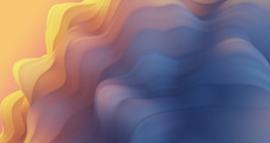 Soft watercolor textures blending deep blues and soft golds, evoking yin-yang energy circulation.