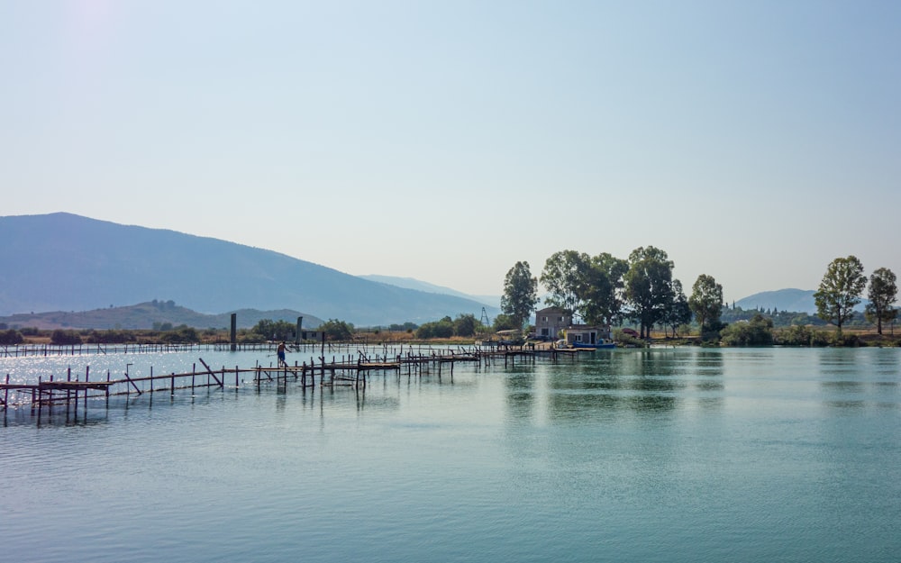 a dock over a body of water