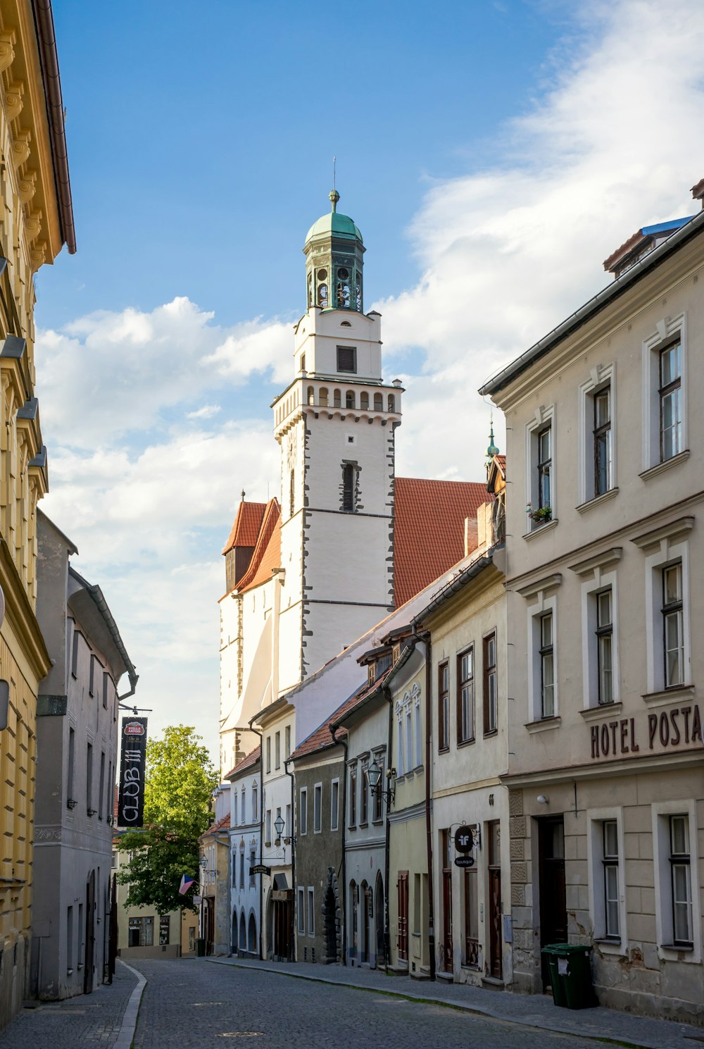 a building with a clock tower