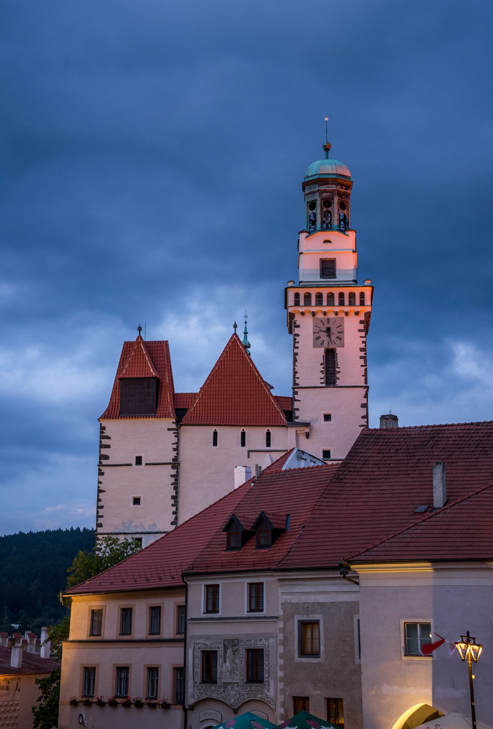 a building with a tower