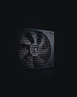 a black and white photo of a fan