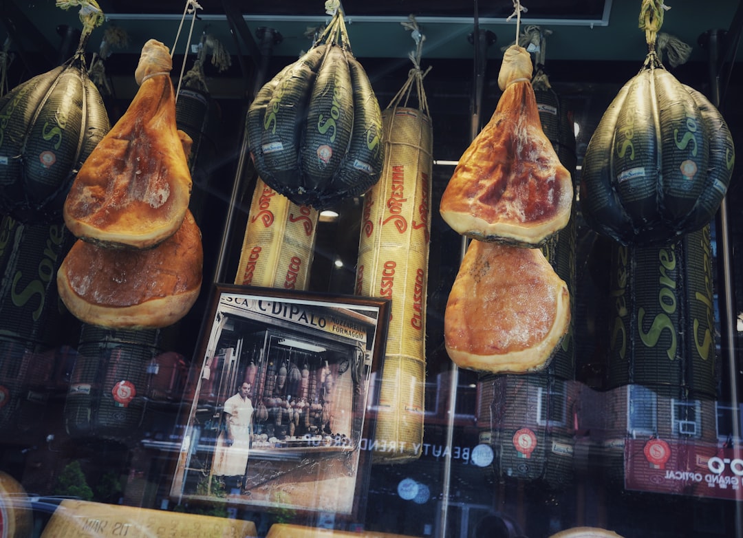 a group of meats,