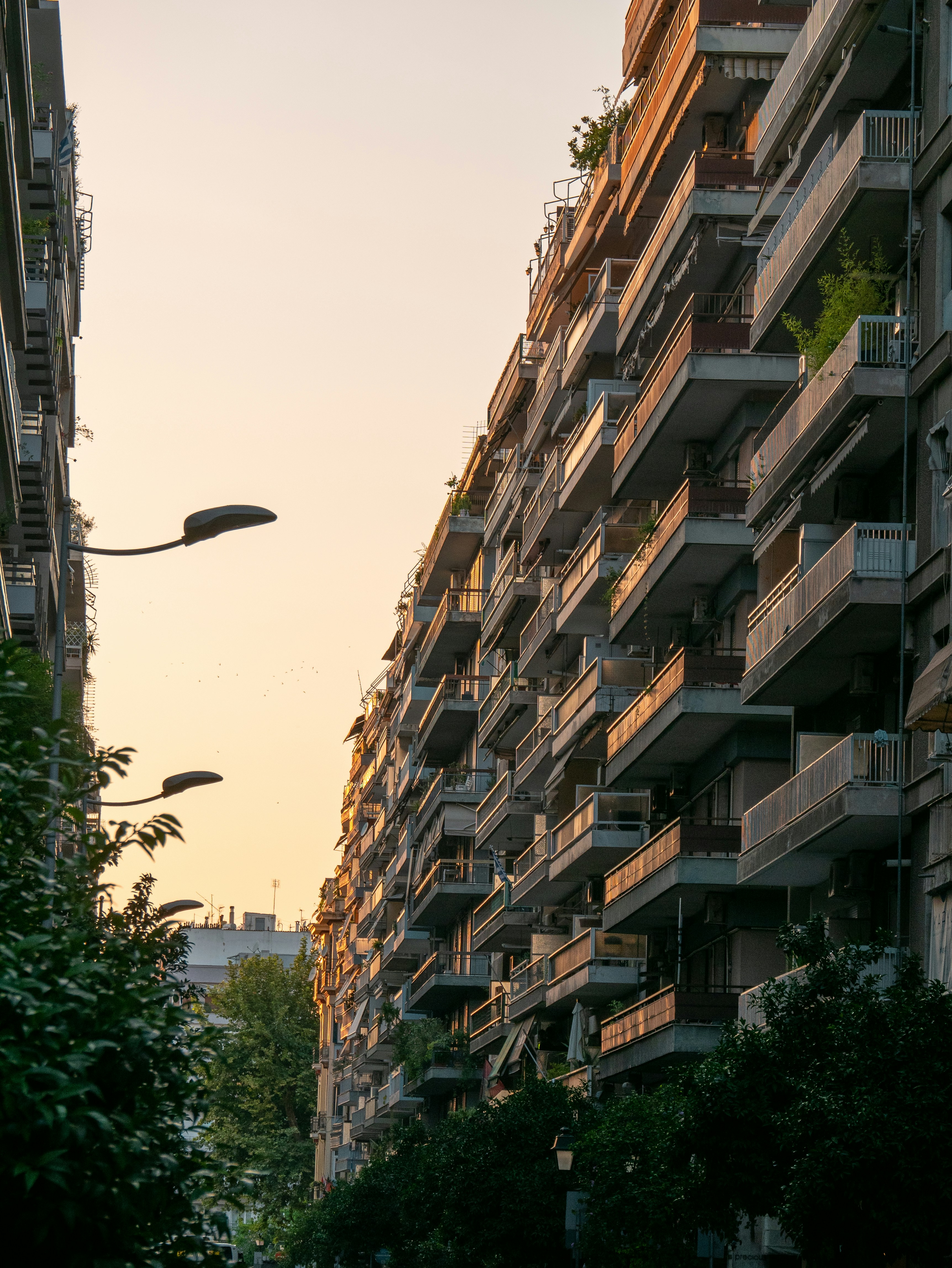 a building with balconies