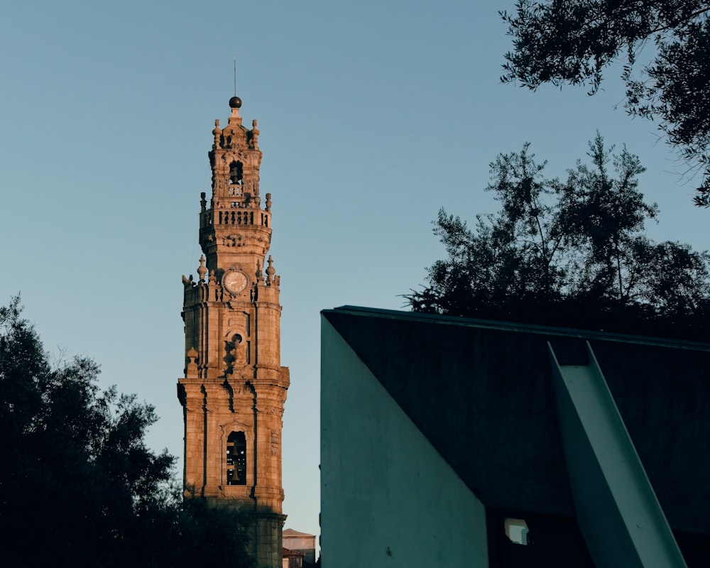 a tall building with a clock tower