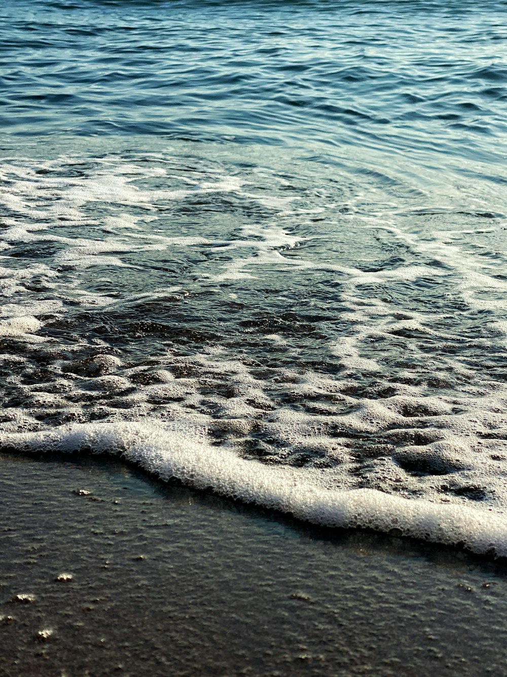 waves on a beach