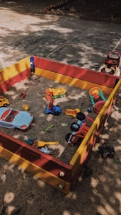 a group of toys on the ground