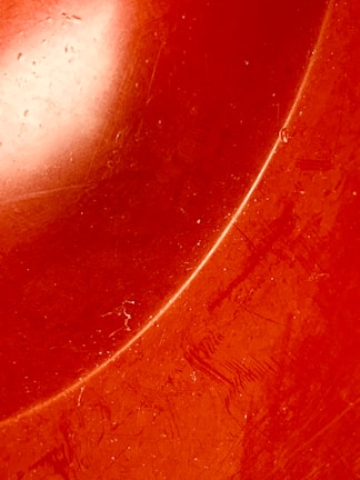 Screen showing fuscan software detecting surface defects like scratches and paint issues on a product.