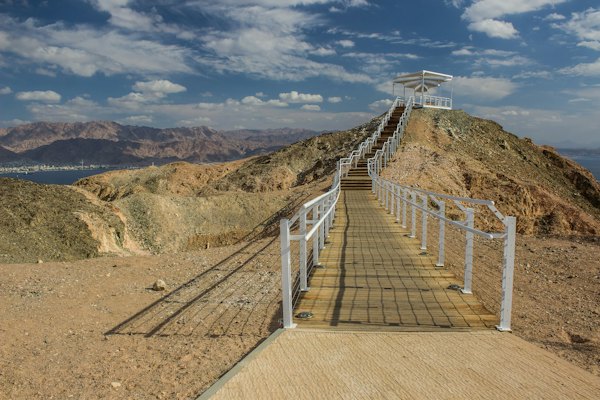 A wooden bridge over a river — Eilat & the Red Sea, Israel
