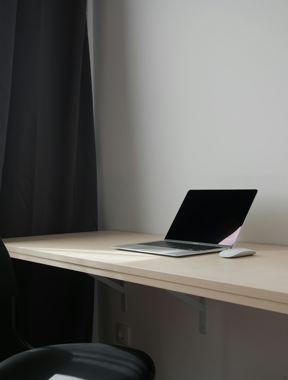 a laptop on a table