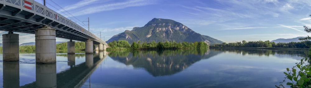 a bridge over a body of water