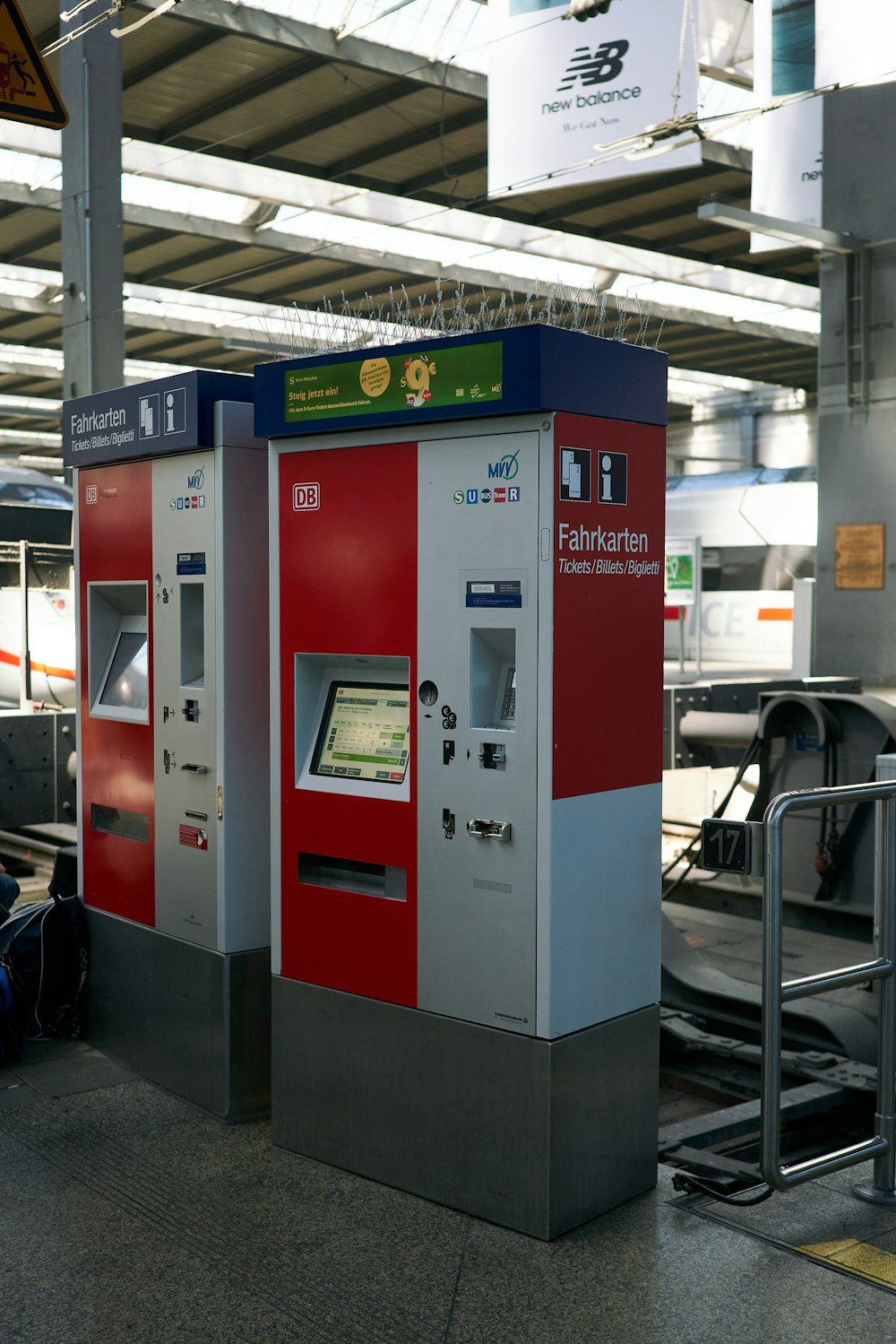 a row of atm machines