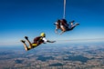 a few people skydiving