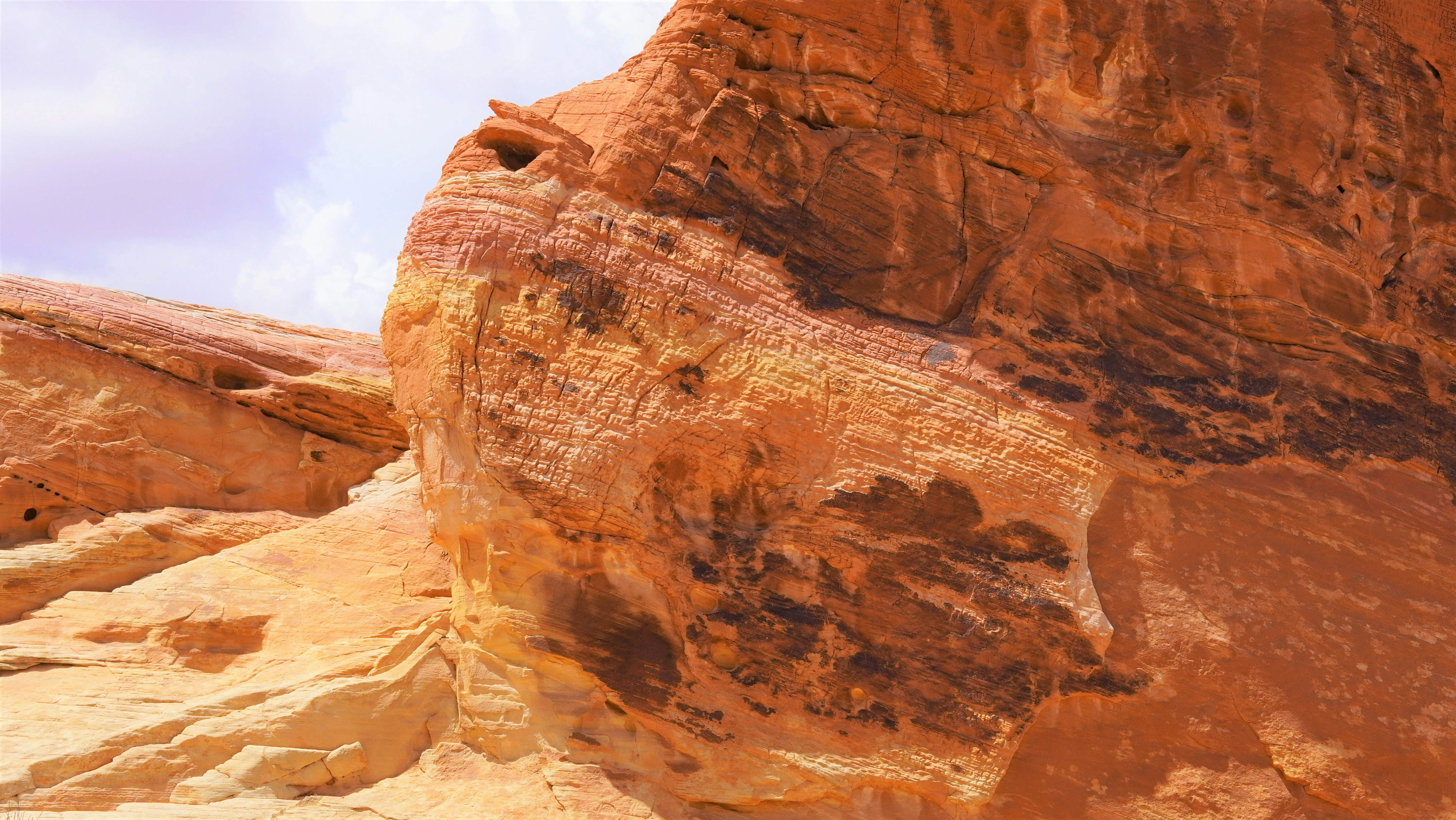 a large red rock formation, 