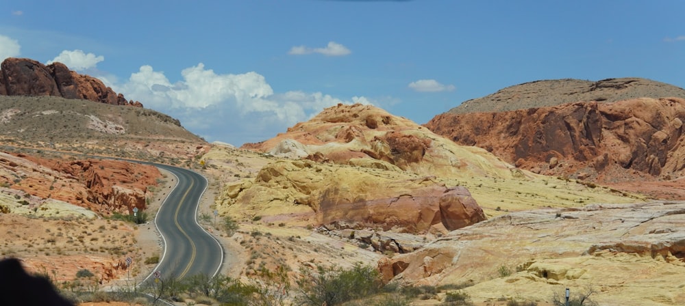 a road in a desert