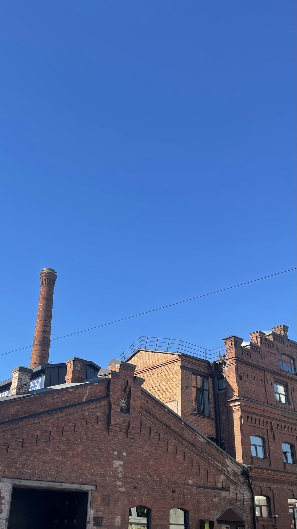 a crane on top of a building