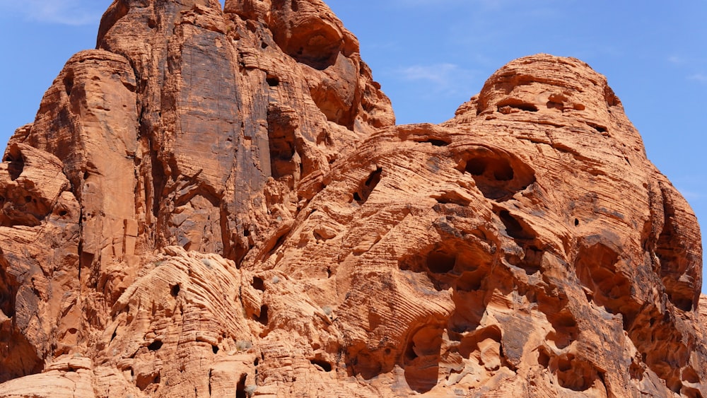 a large rock formation