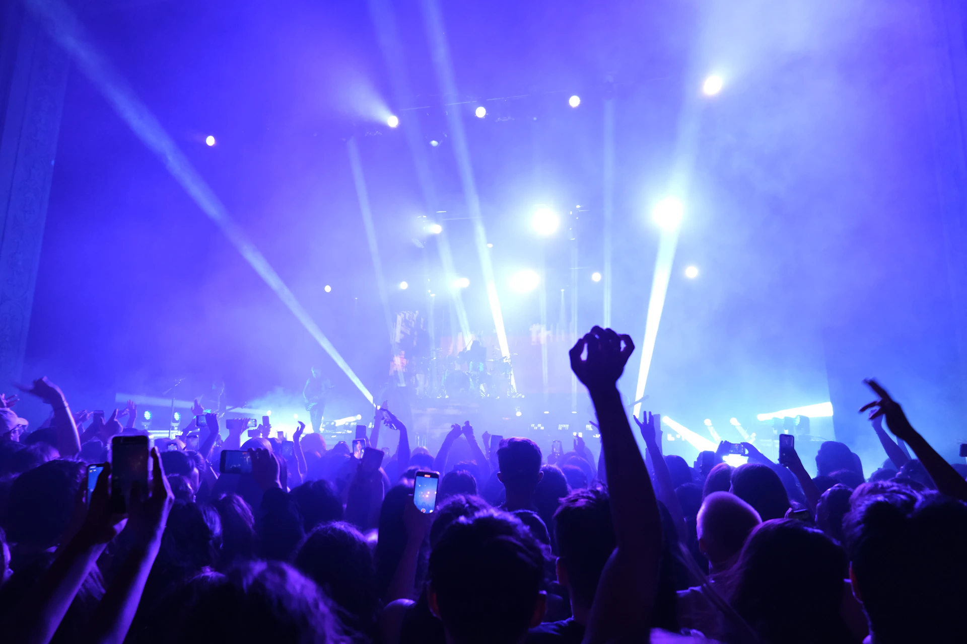 a crowd of people at a concert
