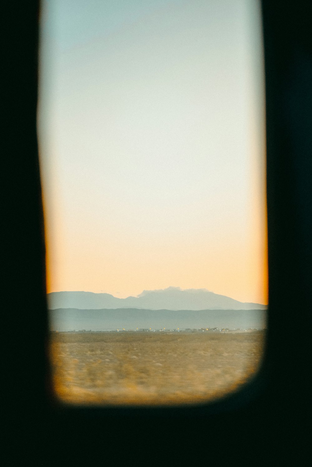 a view of the horizon from a plane