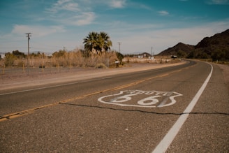 a road with a bike lane