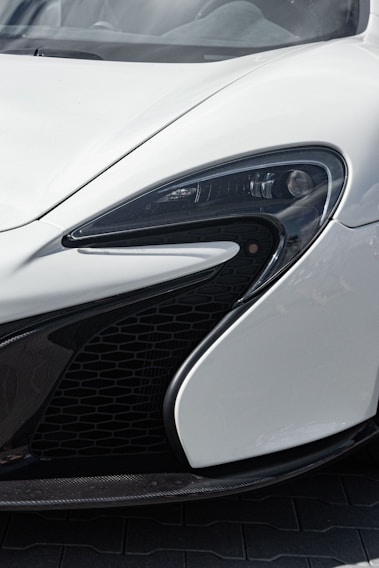 A close-up of a sleek auto lamp showcasing modern design.